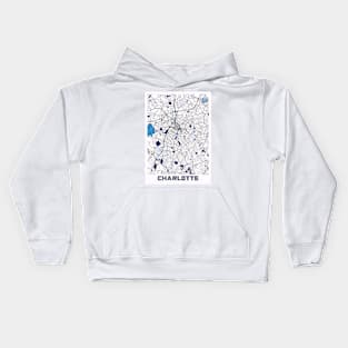 Charlotte - North Carolina MilkTea City Map Kids Hoodie